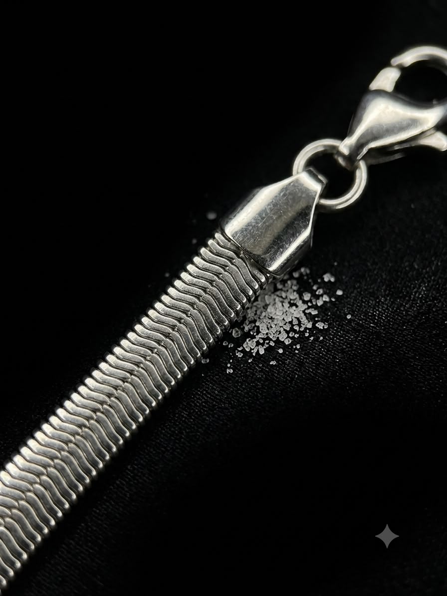 Silver Herringbone Snake Chain Necklace – Premium Stainless Steel